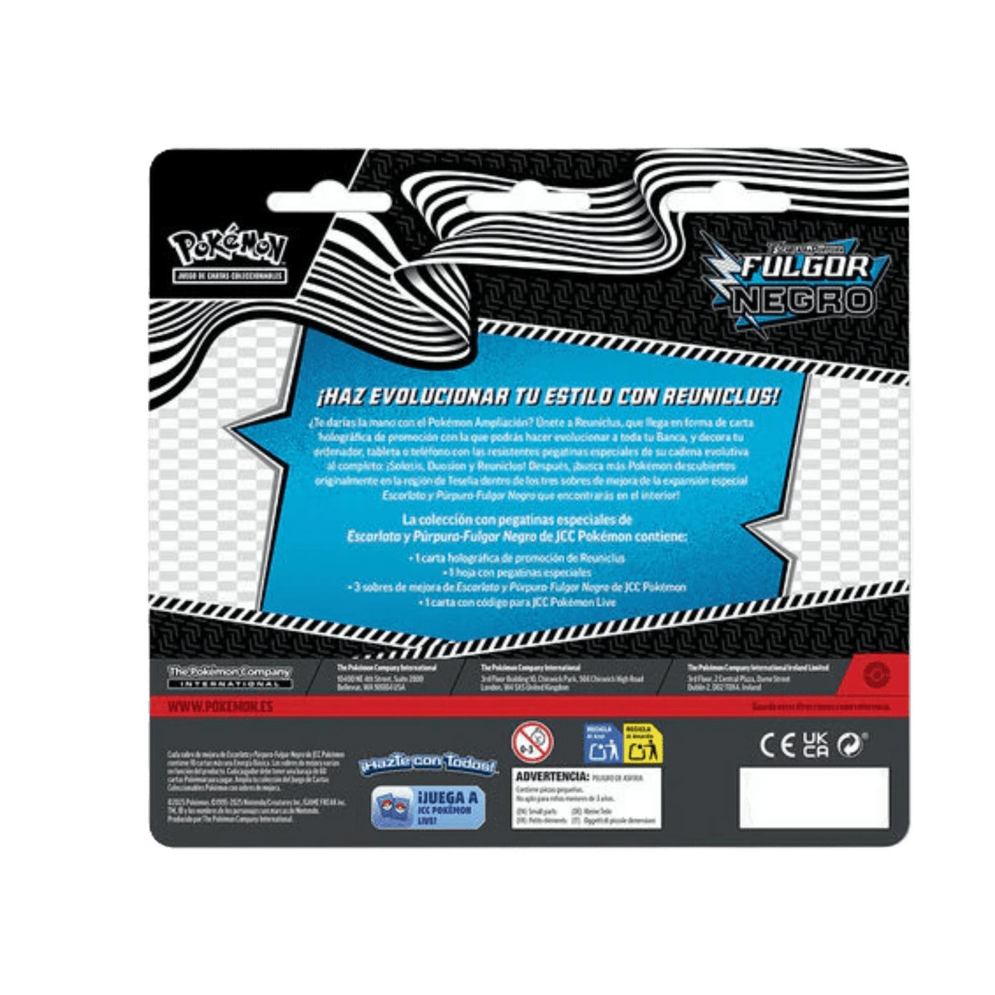Tech Sticker Fulgor Negro Reuniclus - Español - Pokemon TCG - Shiny Vault