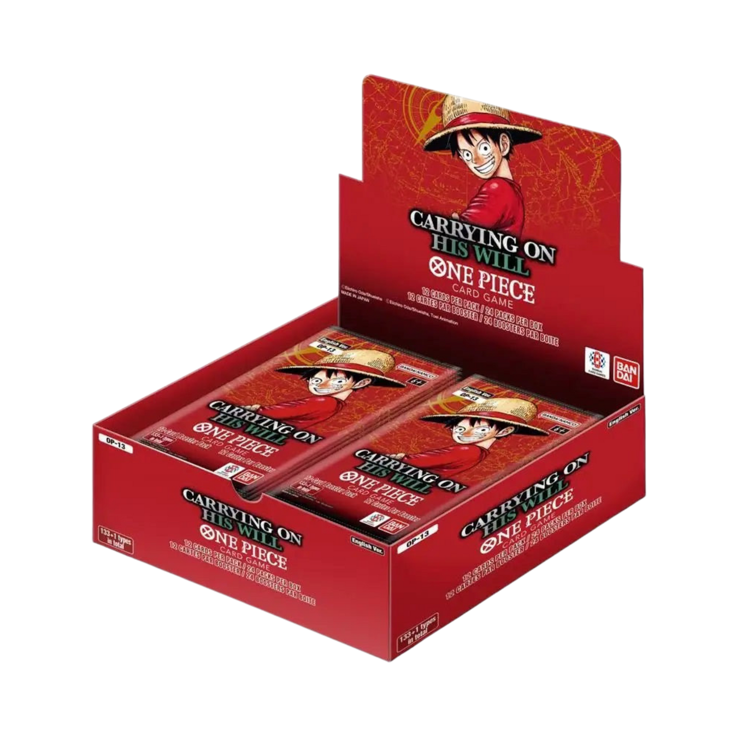 Caja de Sobres OP13 Carrying on his Will - Inglés - One Piece Card Game