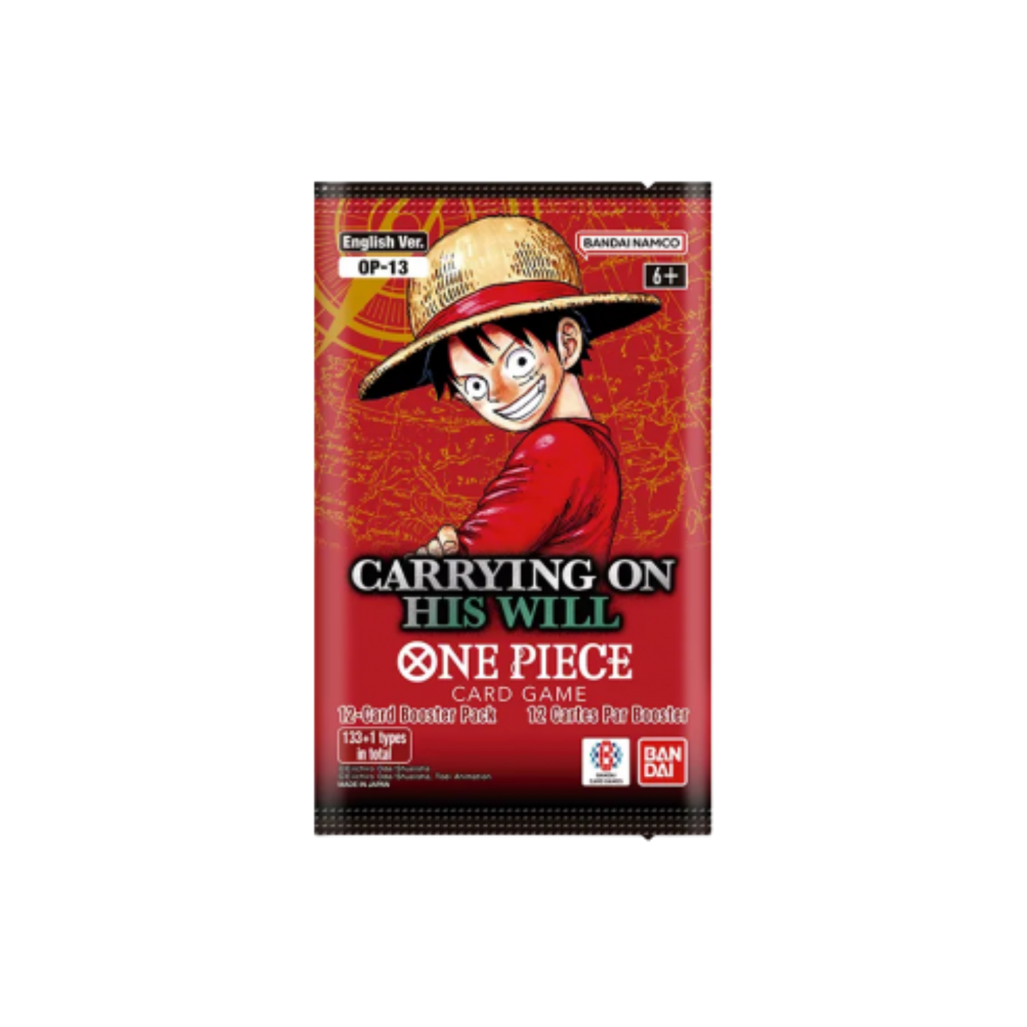 Caja de Sobres OP13 Carrying on his Will - Inglés - One Piece Card Game