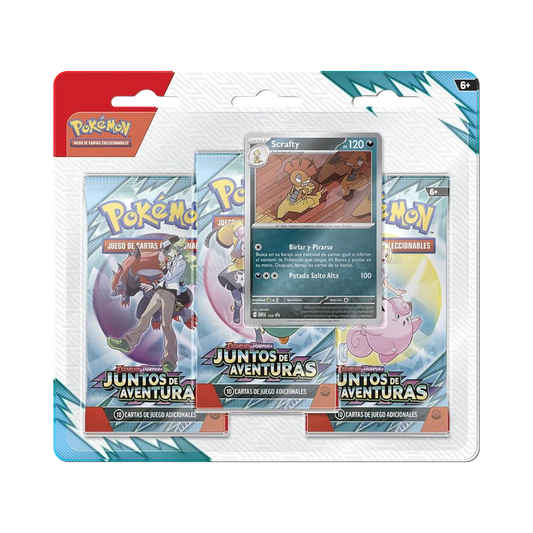 Blister 3 sobres Juntos de Aventuras - Español - Pokemon TCG