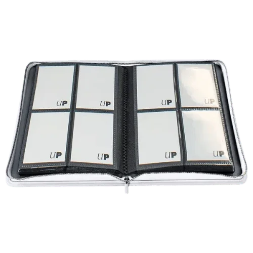 Album 4 - Pocket Zippered Vivid Ultra PRO Blanco - Shiny Vault