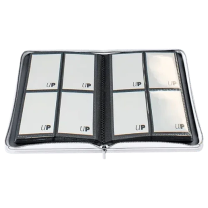 Album 4 - Pocket Zippered Vivid Ultra PRO Blanco - Shiny Vault
