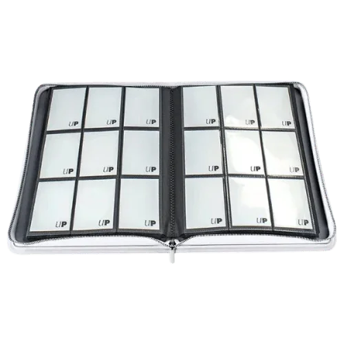Album 9 - Pocket Zippered Vivid Ultra PRO Blanco - Shiny Vault
