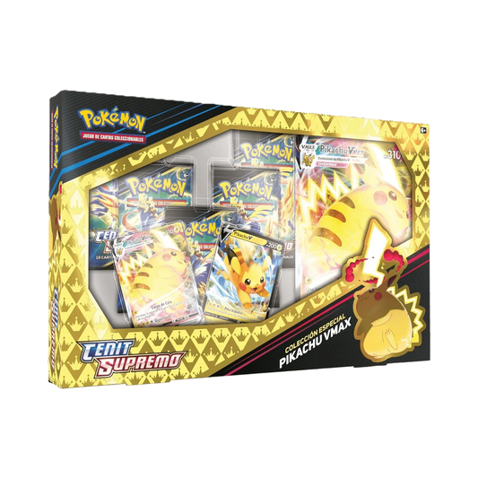 Box Coleccion Especial Pikachu VMAX Cenit Supremo - Español - Pokemon TCG - Shiny Vault
