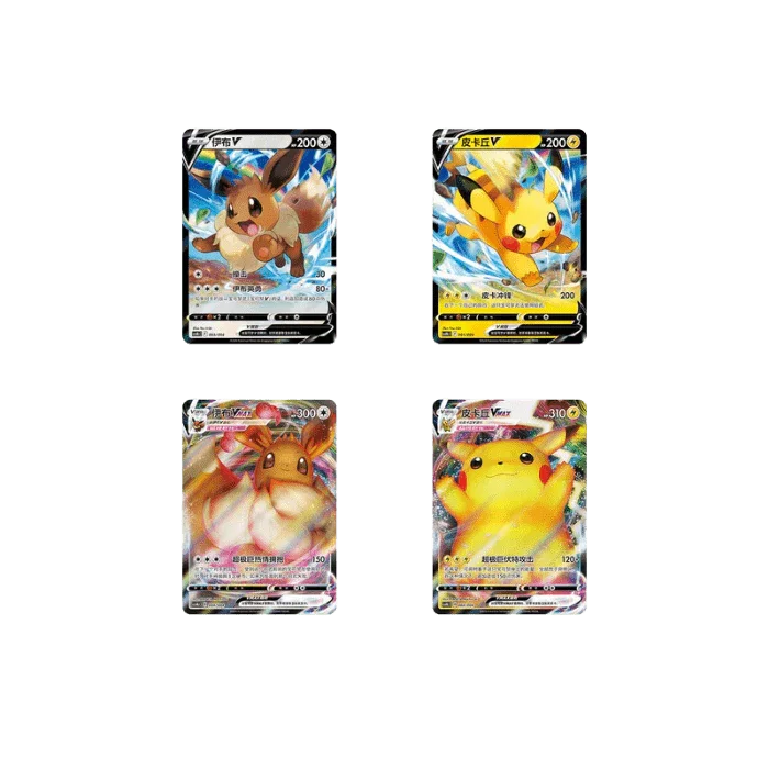 Card Holder Set Gift Box Eevee & Pikachu - Exclusivo China - Pokemon TCG - Shiny Vault