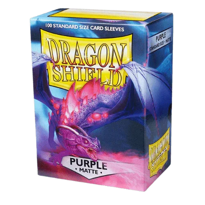 Fundas Dragon Shield Purple Matte (100 fundas) - Shiny Vault