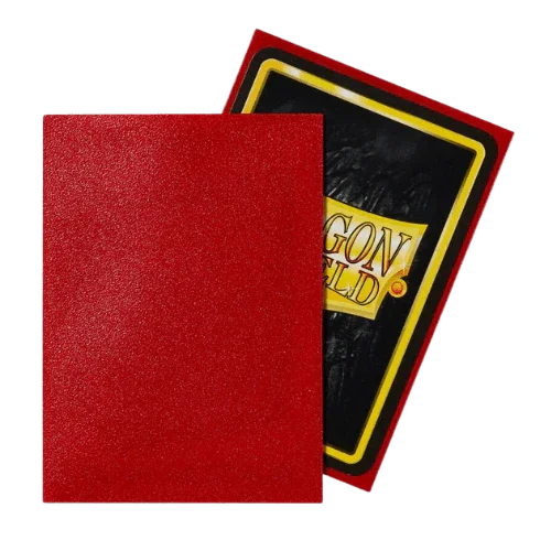 Fundas Dragon Shield Ruby Matte (100 fundas) - Shiny Vault
