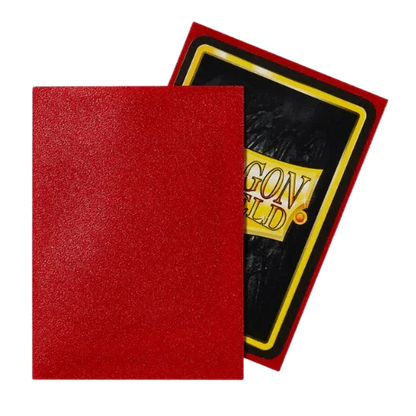 Fundas Dragon Shield Ruby Matte (100 fundas) - Shiny Vault