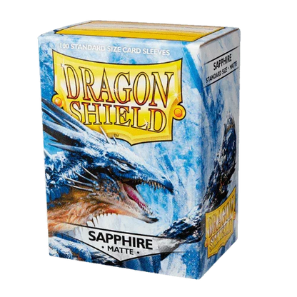 Fundas Dragon Shield Sapphire Matte (100 fundas) - Shiny Vault