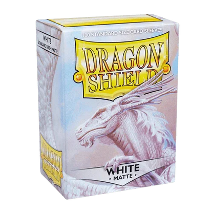 Fundas Dragon Shield White Matte (100 fundas) - Shiny Vault